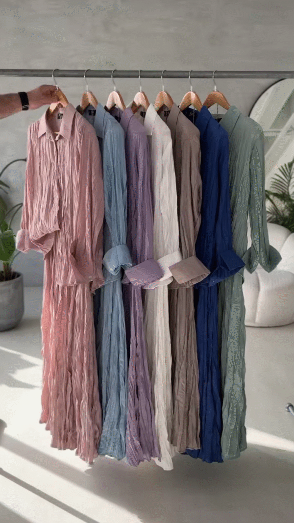 Crinkle Cotton Shirt Dresses – Airy. Elegant. Effortless. - Image 8