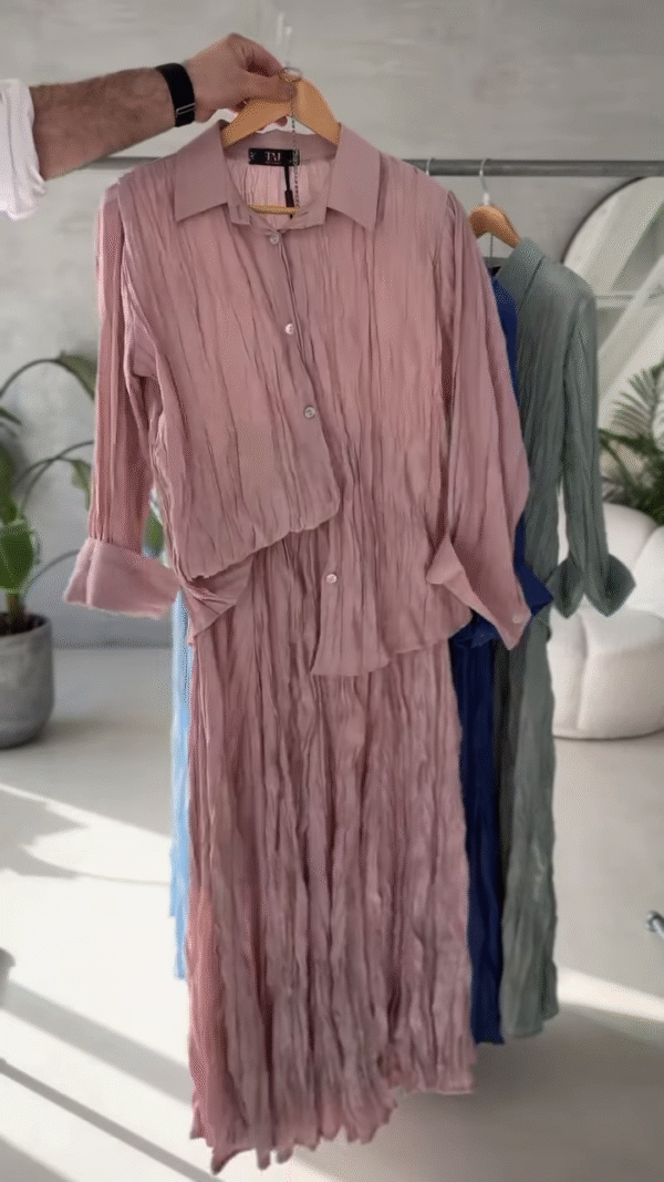 Crinkle Cotton Shirt Dresses – Airy. Elegant. Effortless. - Image 2