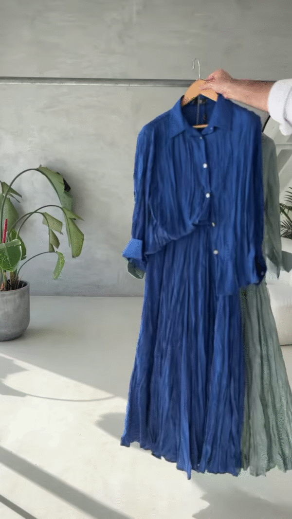Crinkle Cotton Shirt Dresses – Airy. Elegant. Effortless. - Image 3