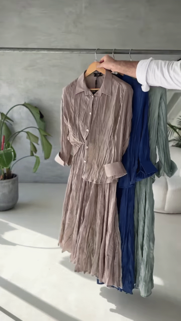 Crinkle Cotton Shirt Dresses – Airy. Elegant. Effortless. - Image 4