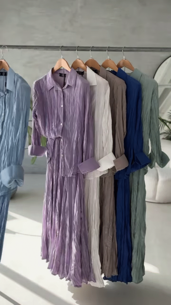 Crinkle Cotton Shirt Dresses – Airy. Elegant. Effortless. - Image 6