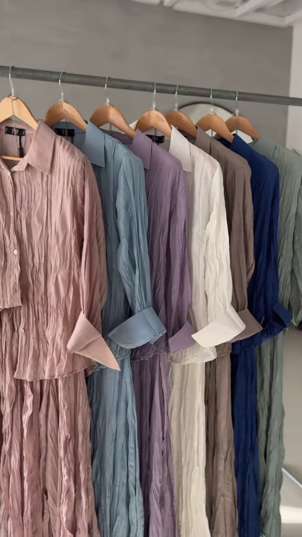 Crinkle Cotton Shirt Dresses – Airy. Elegant. Effortless.