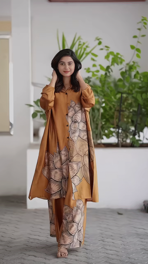 Bloom in Style: Oversized Floral Co-ord Set – Effortless Elegance, Now in Multiple Colors - Image 3