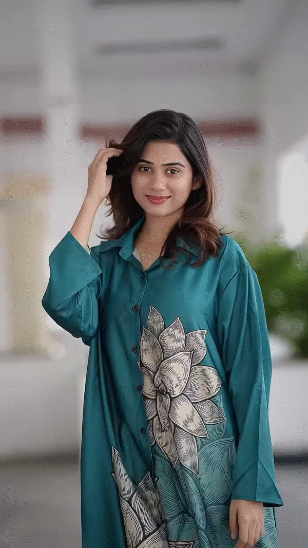 Bloom in Style: Oversized Floral Co-ord Set – Effortless Elegance, Now in Multiple Colors - Image 10