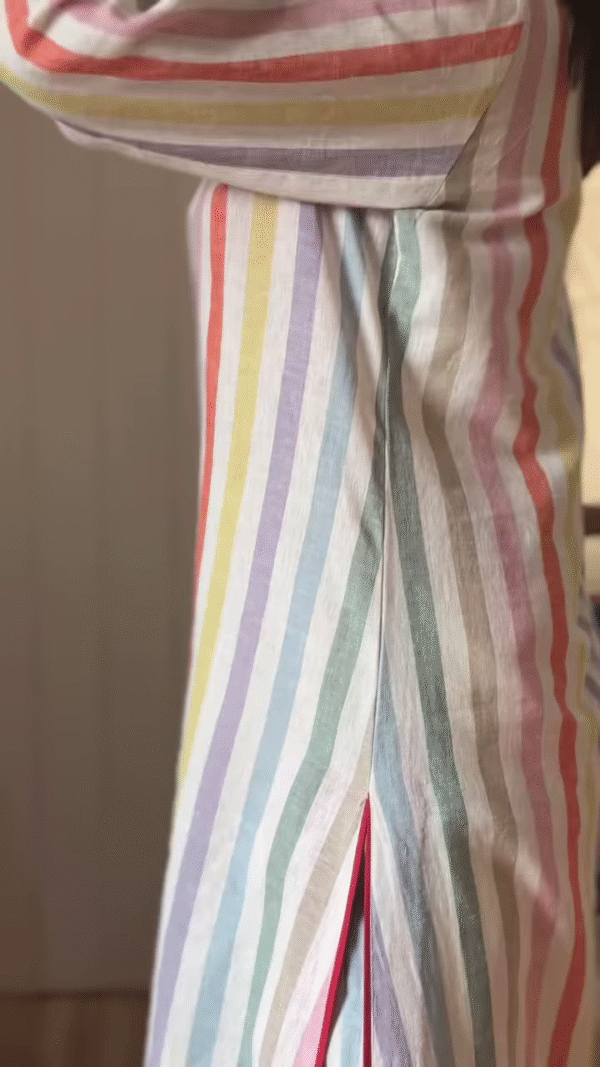 Multicolor Striped Cotton Co-Ord Set - Image 3